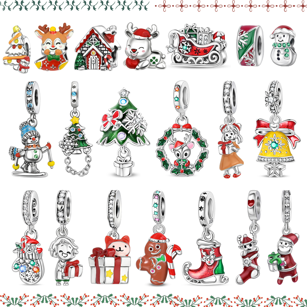 Christmas Stocking Hanging - Holiday Series 925 Sterling Silver Merry