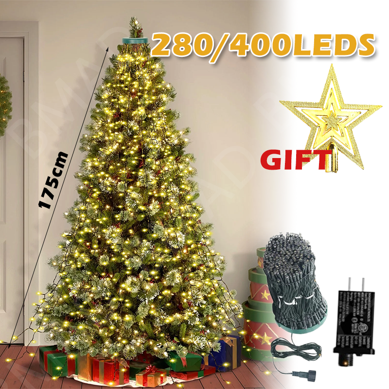 Led Fairy String Lights - Christmas Tree Waterfall Lights LED Fairy