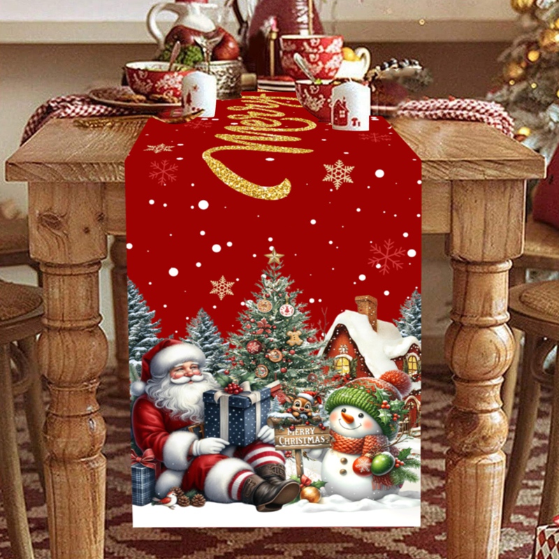 Christmas Santa Snowman Table  - Christmas Table Runner review and price