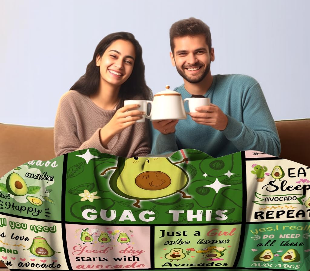 Avocado Blanket Cartoon Avocad - Christmas Throw Blanket review and price
