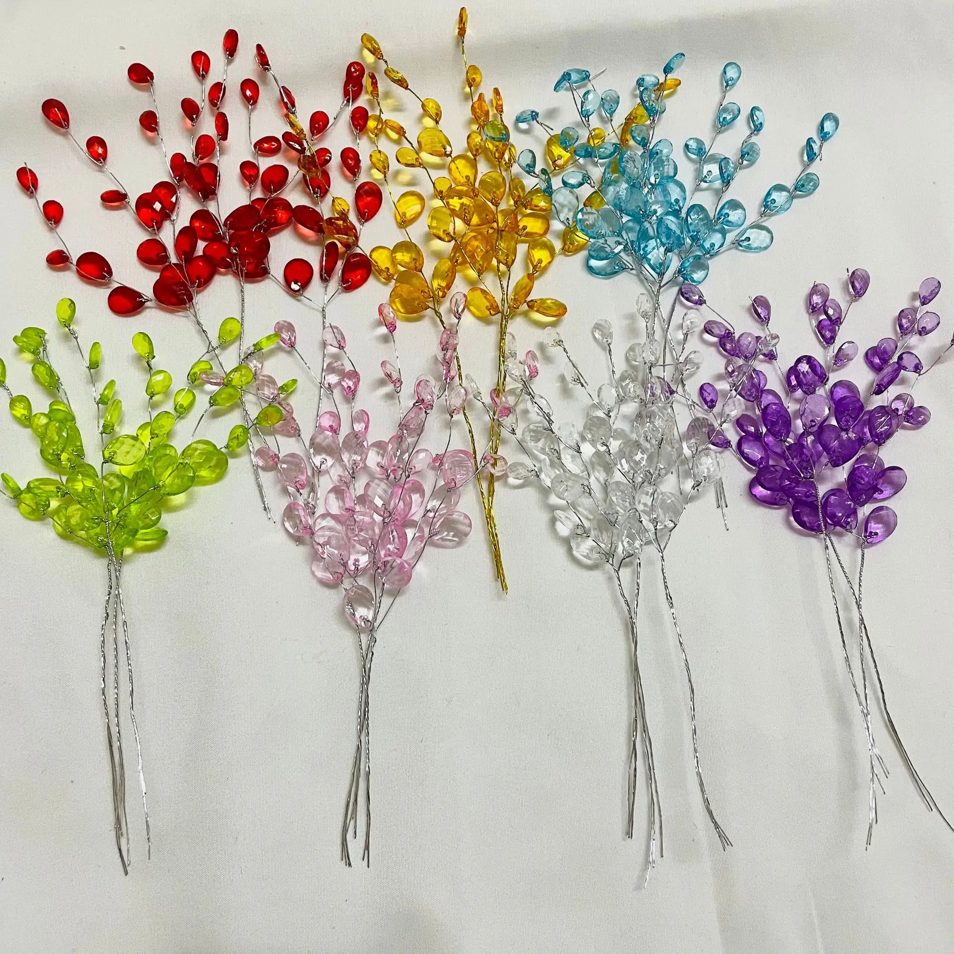 50Pcs 3-Forks Acrylic Strip Wa - Christmas Wreath Fake review and price