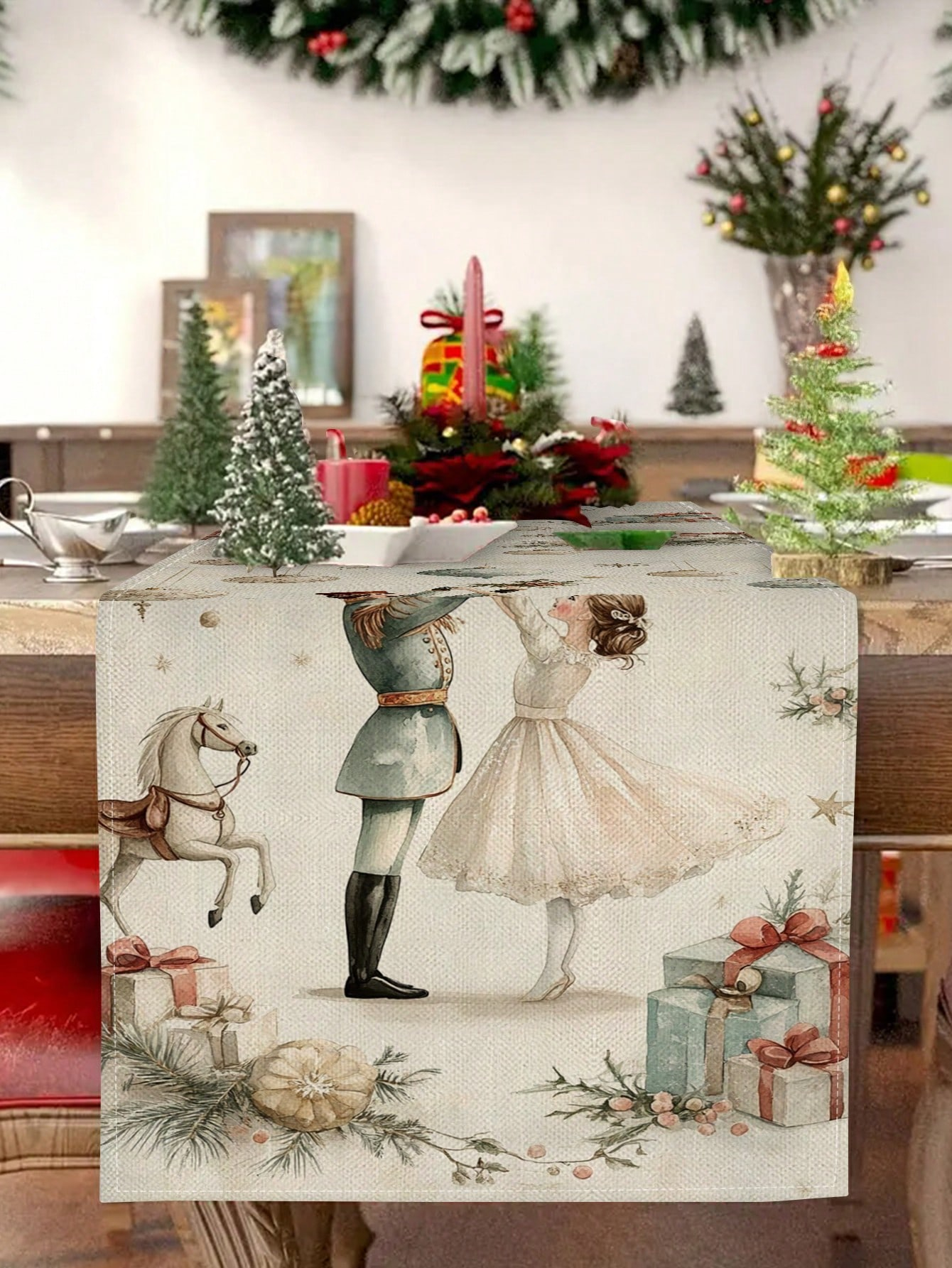 1pc Christmas Nutcracker & Bal - Christmas Table Runner review and price