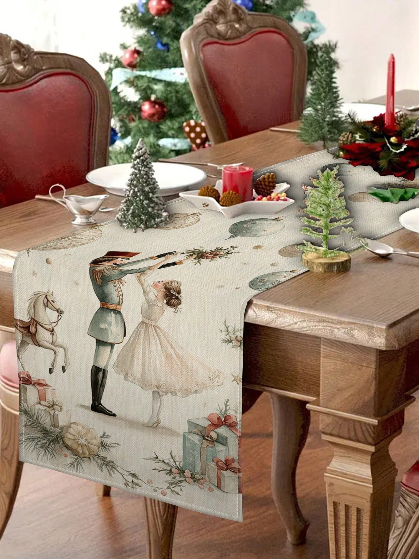 1pc Christmas Nutcracker & Bal - Christmas Table Runner review and price