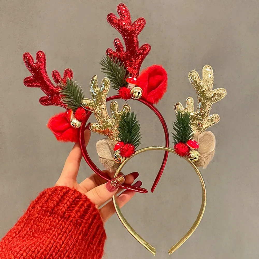 ！Christmas Glitter Deer Antler - Reindeer Antlers Headband review and price