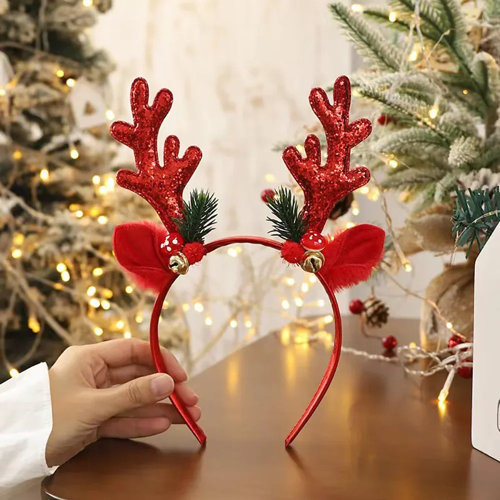 ！Christmas Glitter Deer Antler - Reindeer Antlers Headband review and price