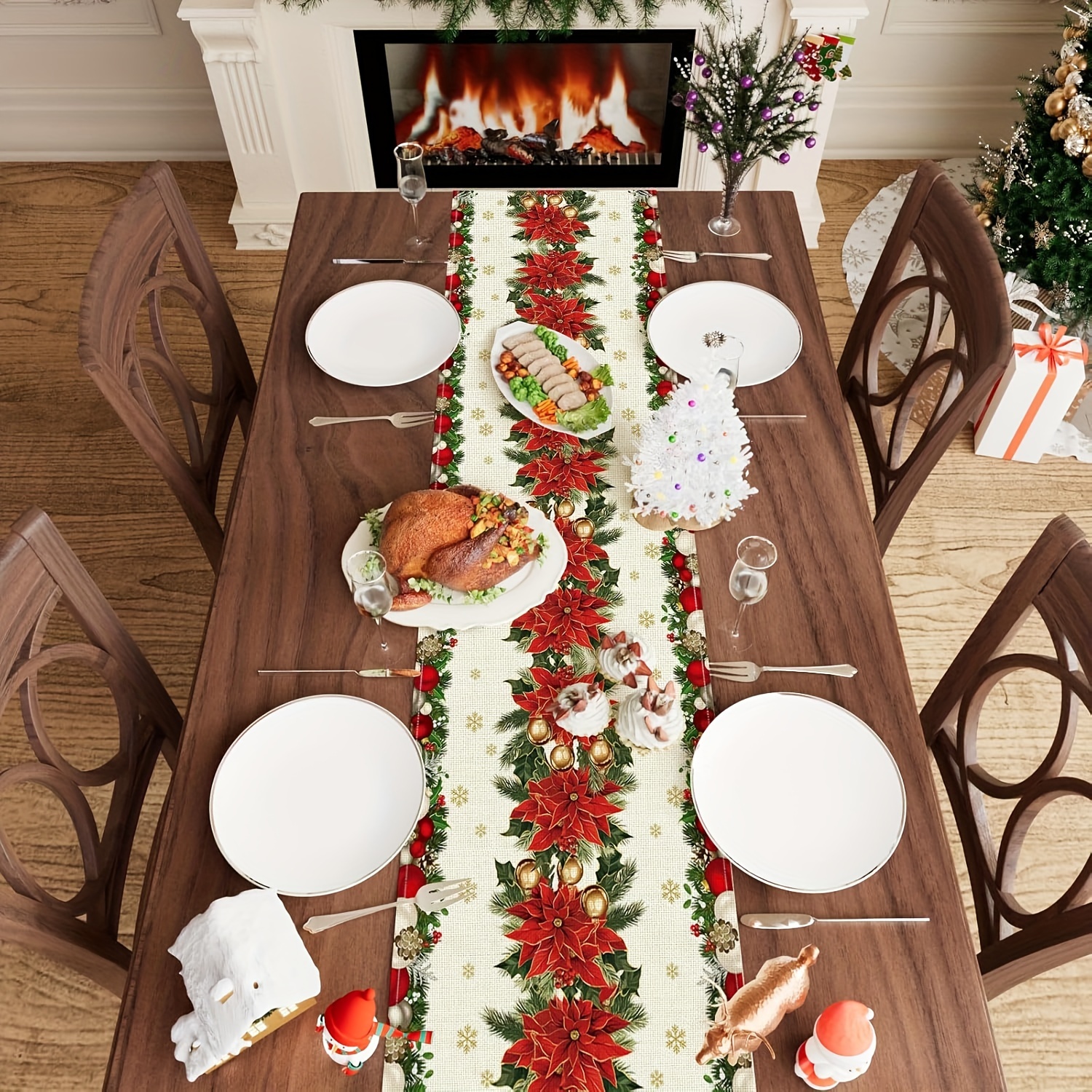 1pc Multi-Size Winter Floral T - Christmas Table Runner review and price