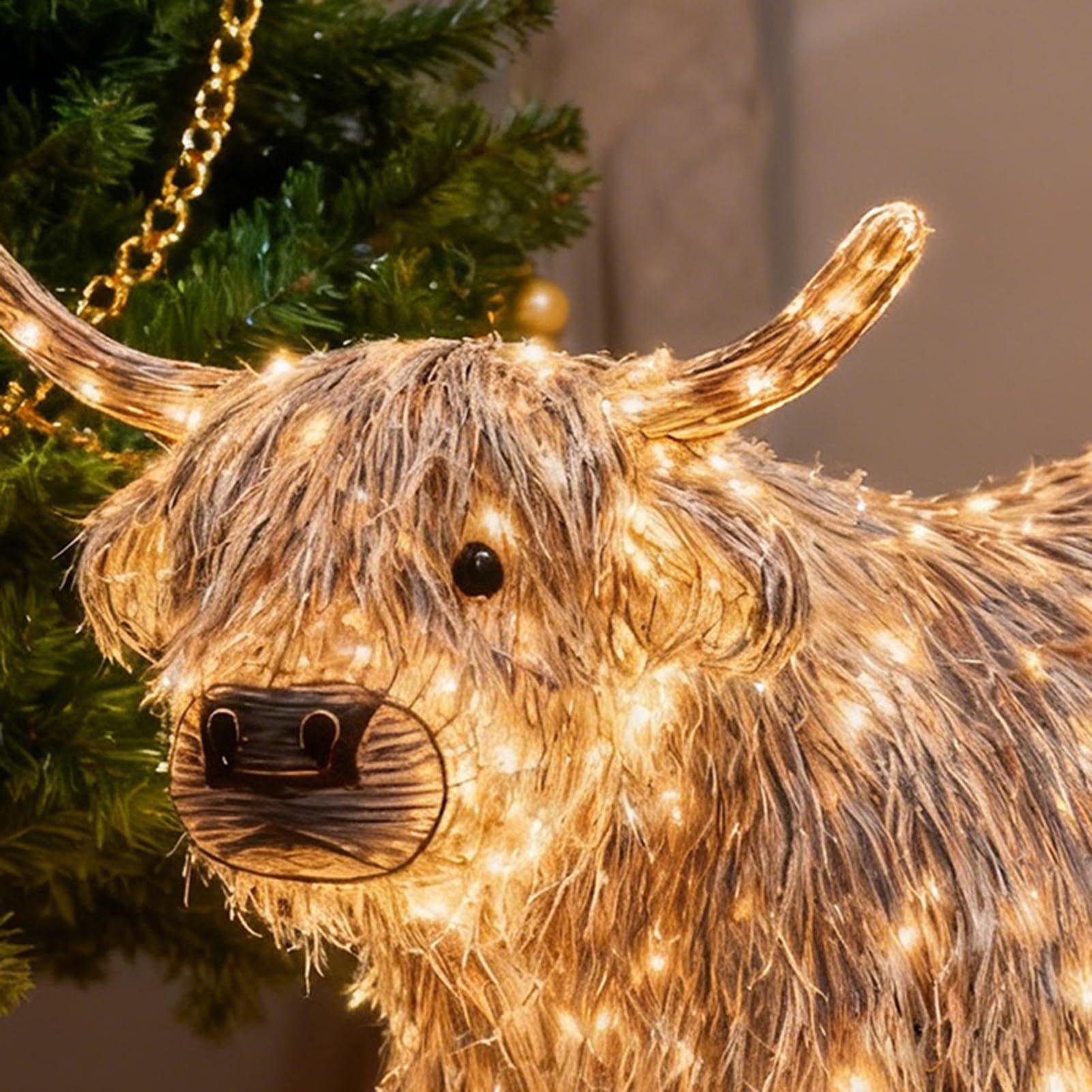 Cow Figurine Light Up 11 Inch  - Christmas Lights Outdoor review and price