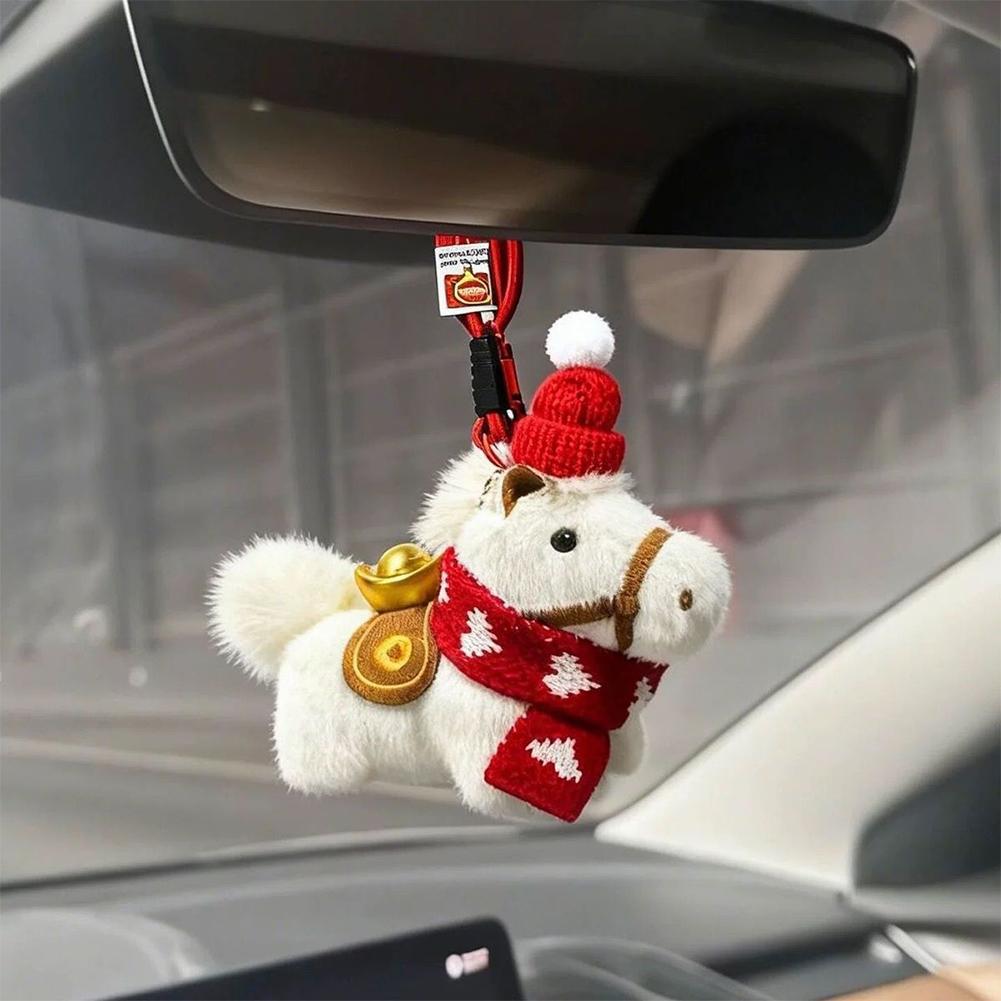 Cute Plush Horse Keychain Wint - Santa Hat Plush review and price