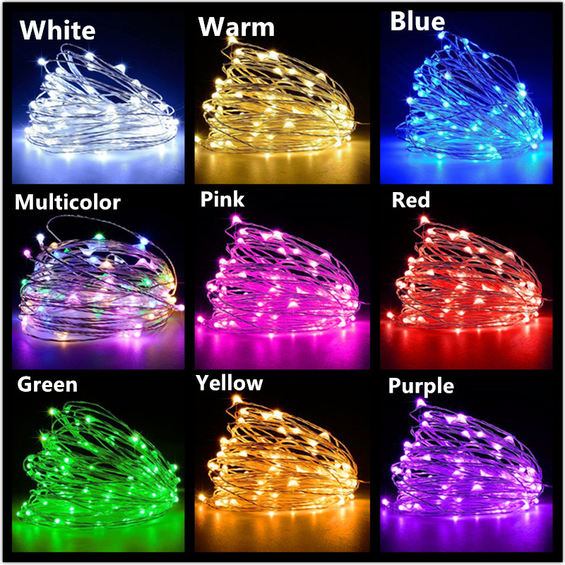 10M 5M 3M 2M Copper Wire LED T - Tinsel Garland Decoration review and price