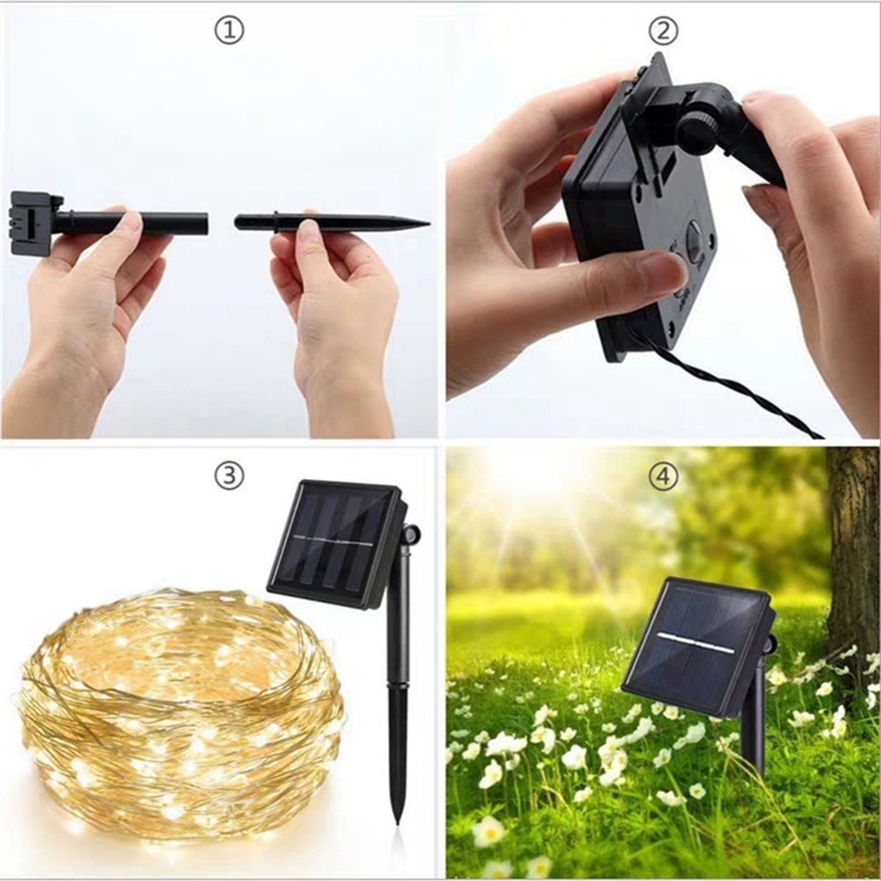 ONCE Solar Powered Lights 200  - Led Fairy String Lights review and price
