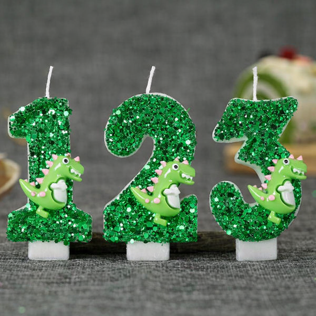 Cartoon Dinosaur Digital Birth - Holiday Candle Set review and price