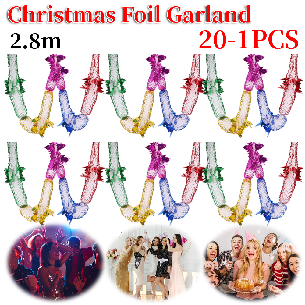 Christmas Foil Garland Ceiling - Tinsel Garland Decoration review and price