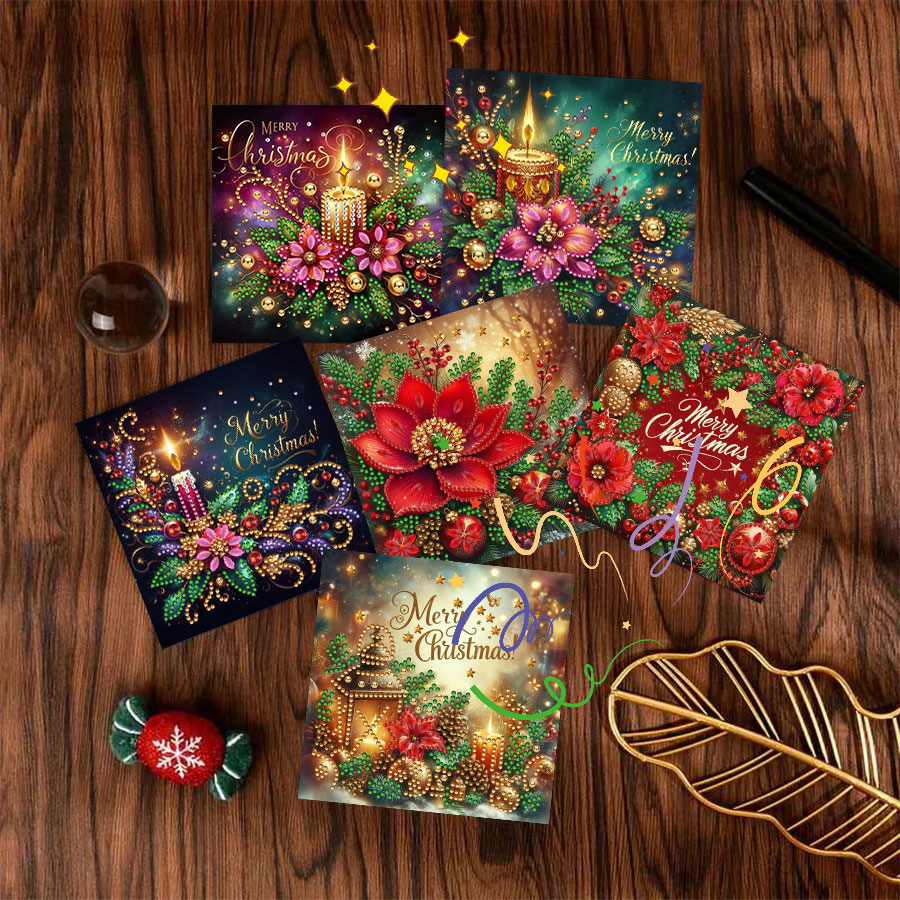 6-piece Christmas diamond pain - Holiday Candle Set review and price
