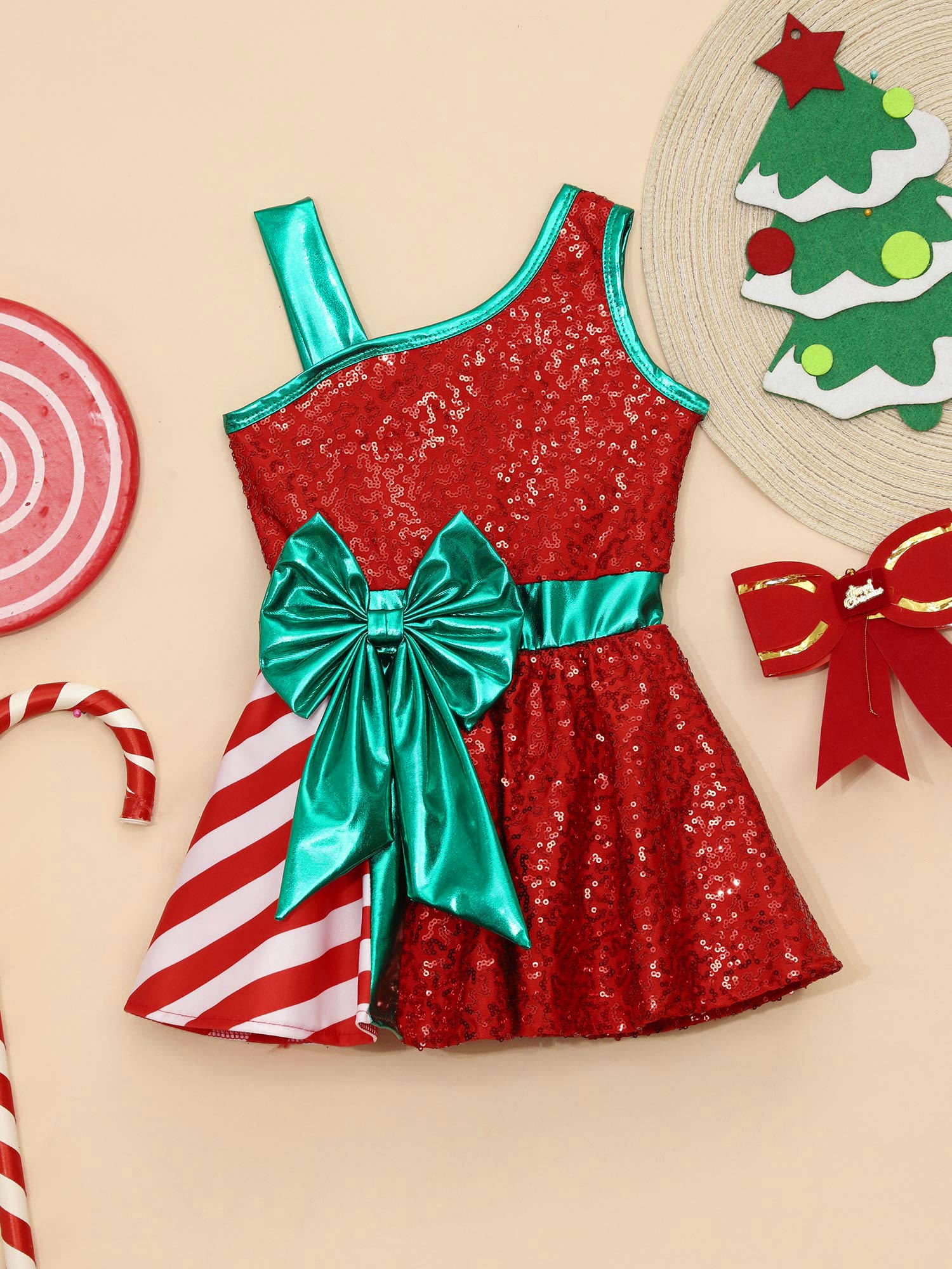 Kids Girls Christmas Party Dre - Elf Costume Christmas review and price