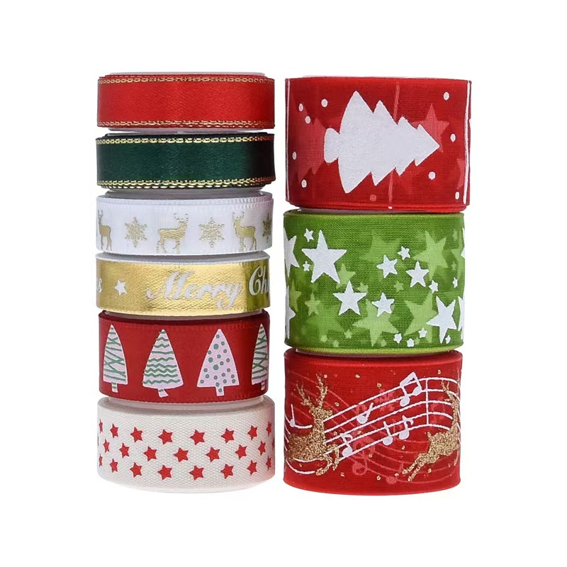 9pcs Christmas Ribbons Set Fes - Gift Box Wrap Set review and price