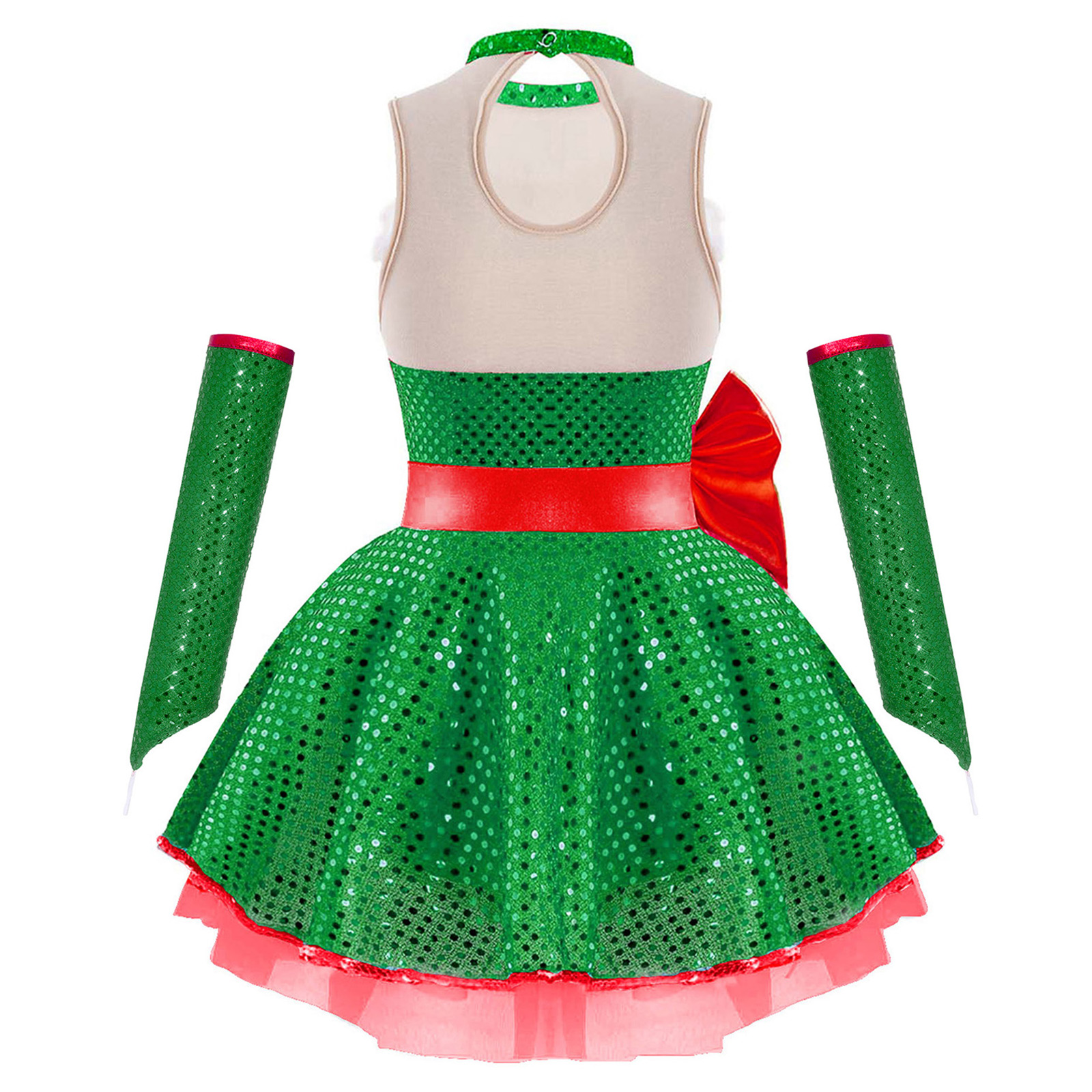 Teen Girls Christmas Sleeveles - Elf Costume Christmas review and price