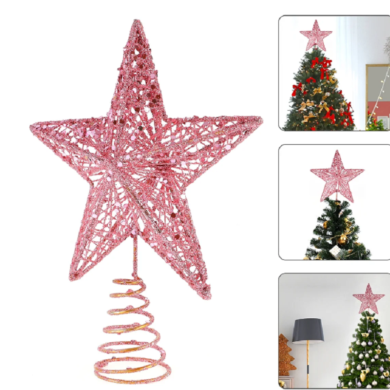 Christmas Pink Pentagon Top St - Star Tree Topper review and price