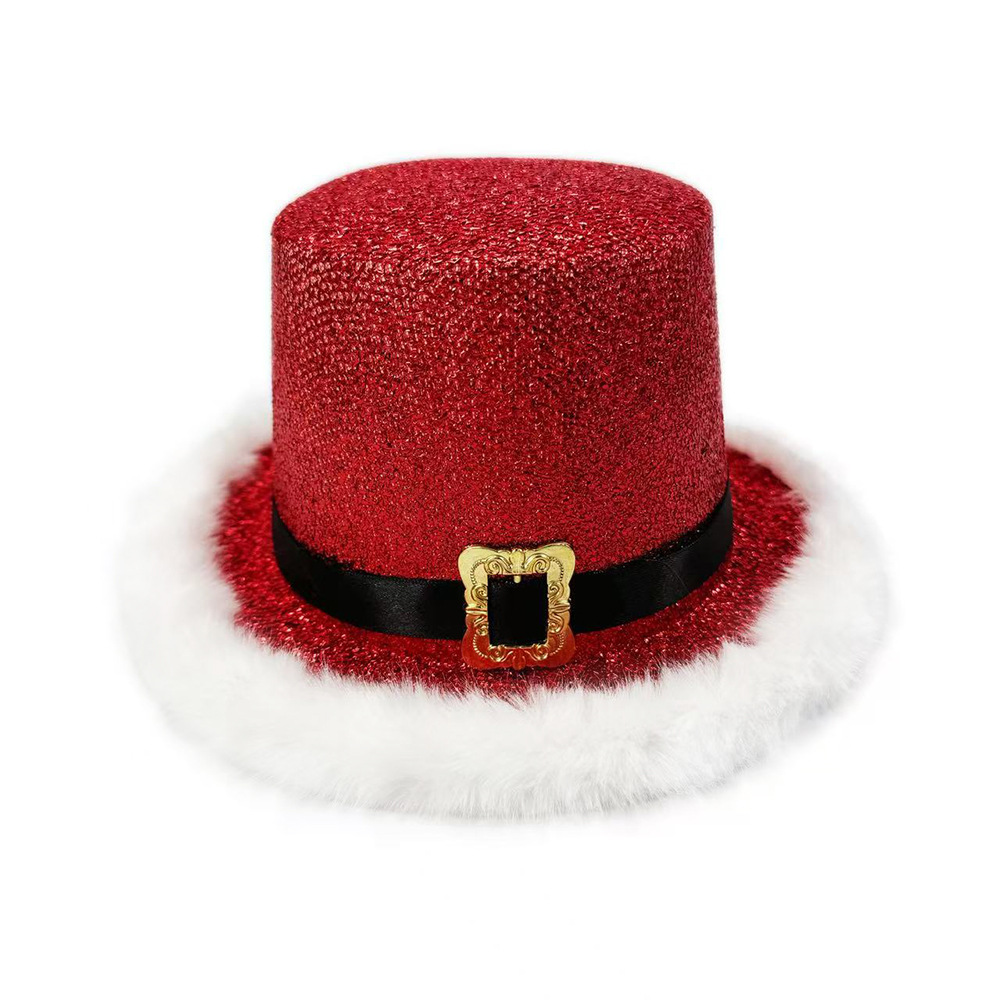 Santa Claus Cap  Shiny Glitter - Santa Hat Plush review and price