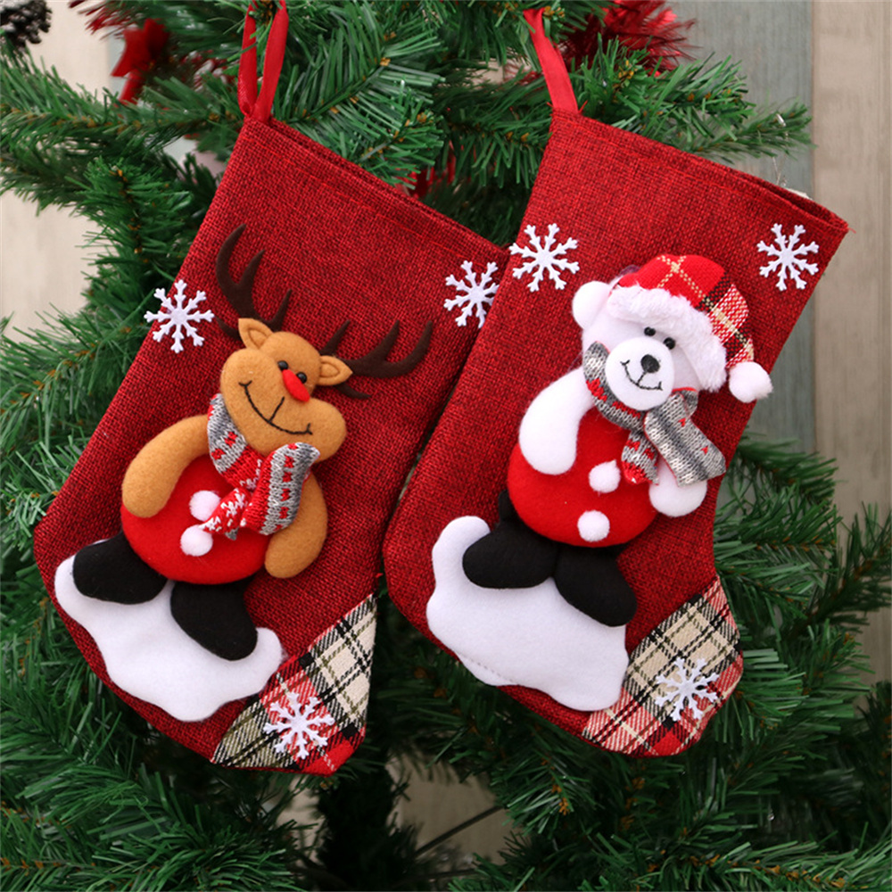 Linen Christmas Stockings Gift - Christmas Stocking Hanging review and price