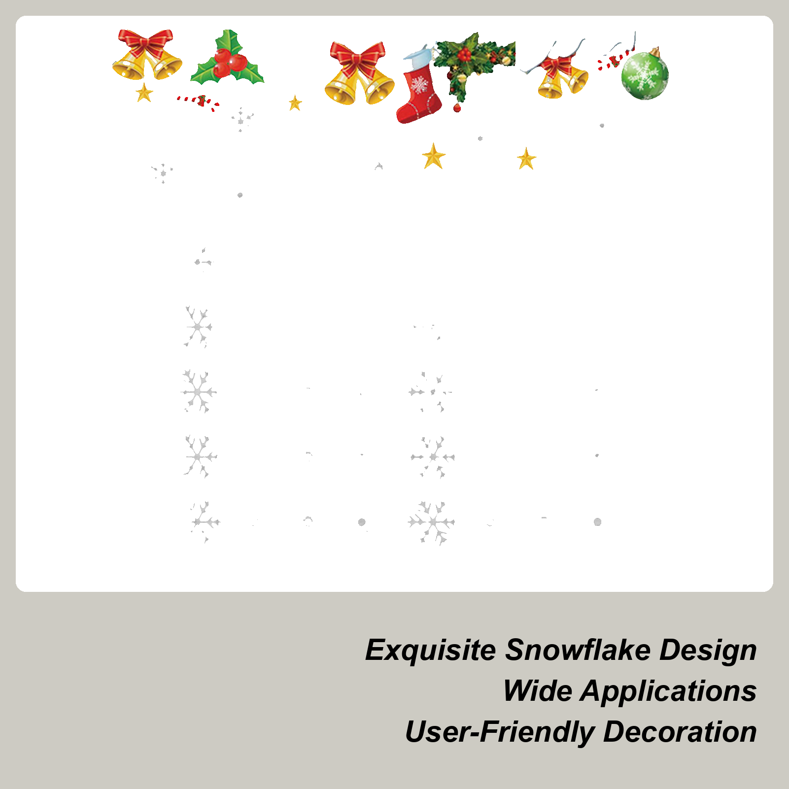 Snowflake Window Clings Static - Snowflake Window Decal review and price