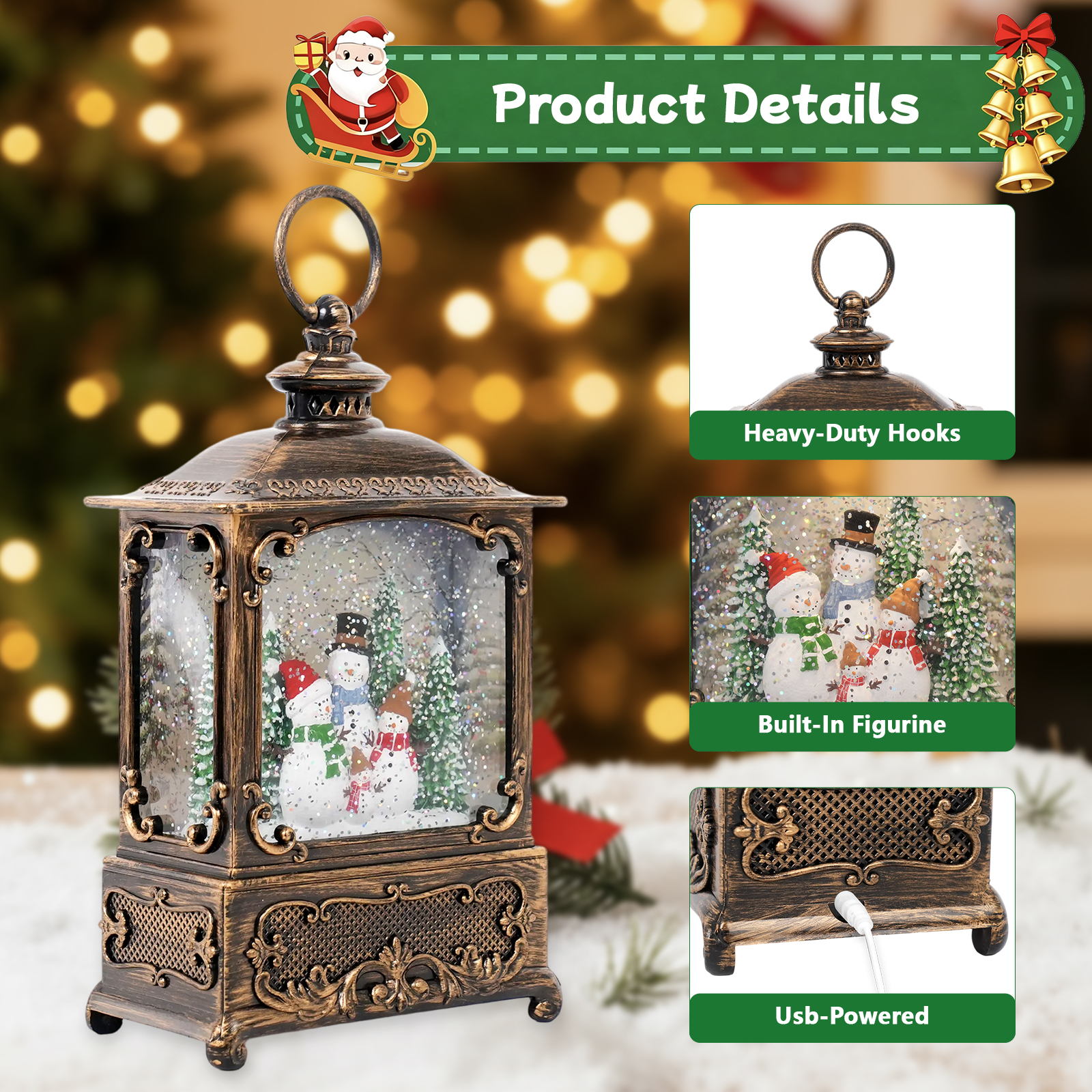 Music Snow Globe Lantern with  - Snow Globe Musical review and price