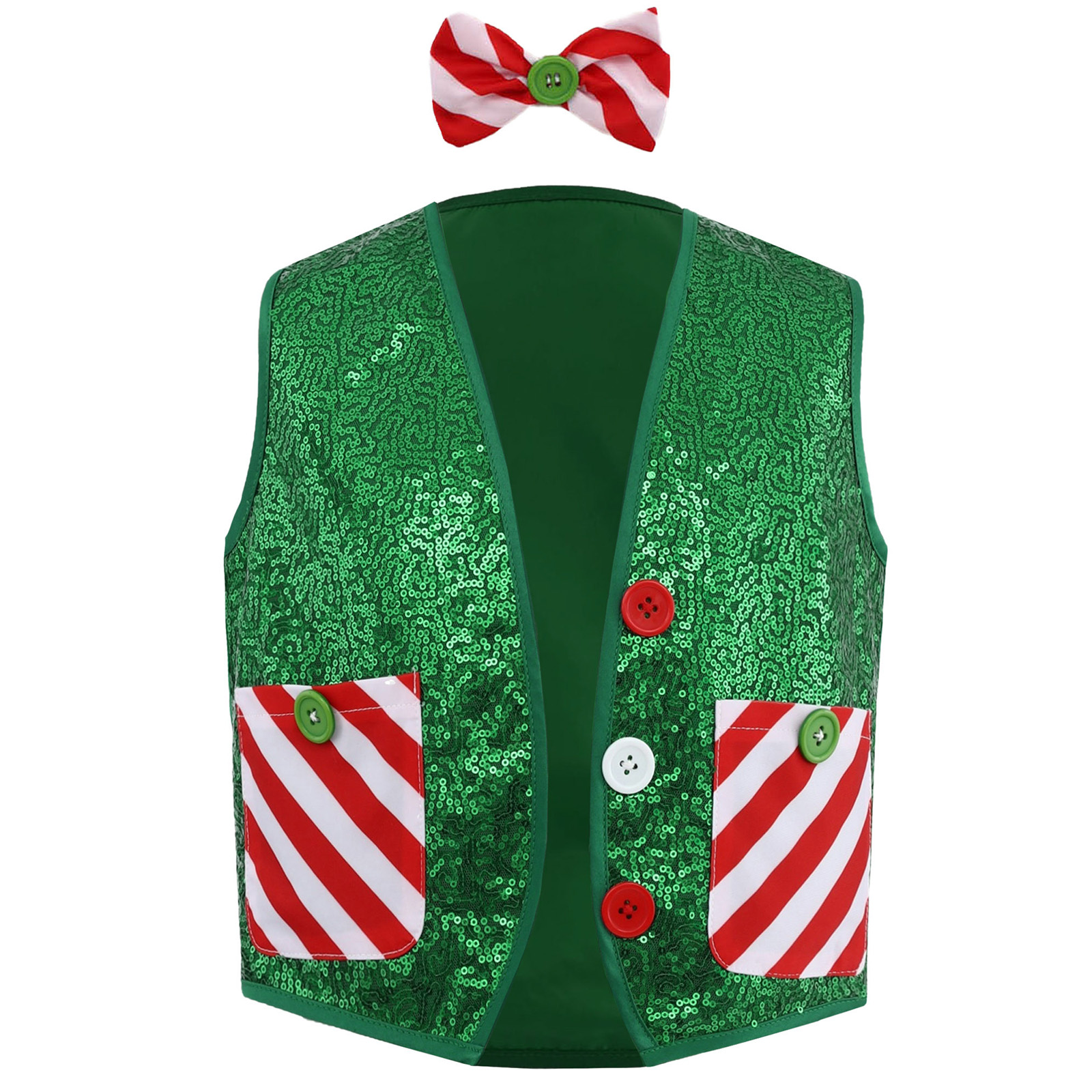 Boys Girls Christmas Shiny Seq - Elf Costume Christmas review and price