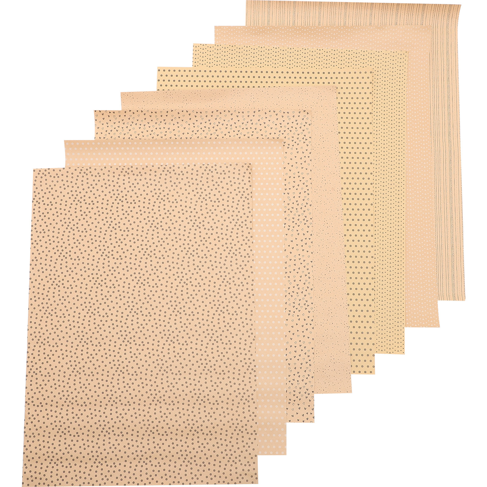 8Pcs Brown Kraft Gift Wrap Pap - Gift Box Wrap Set review and price