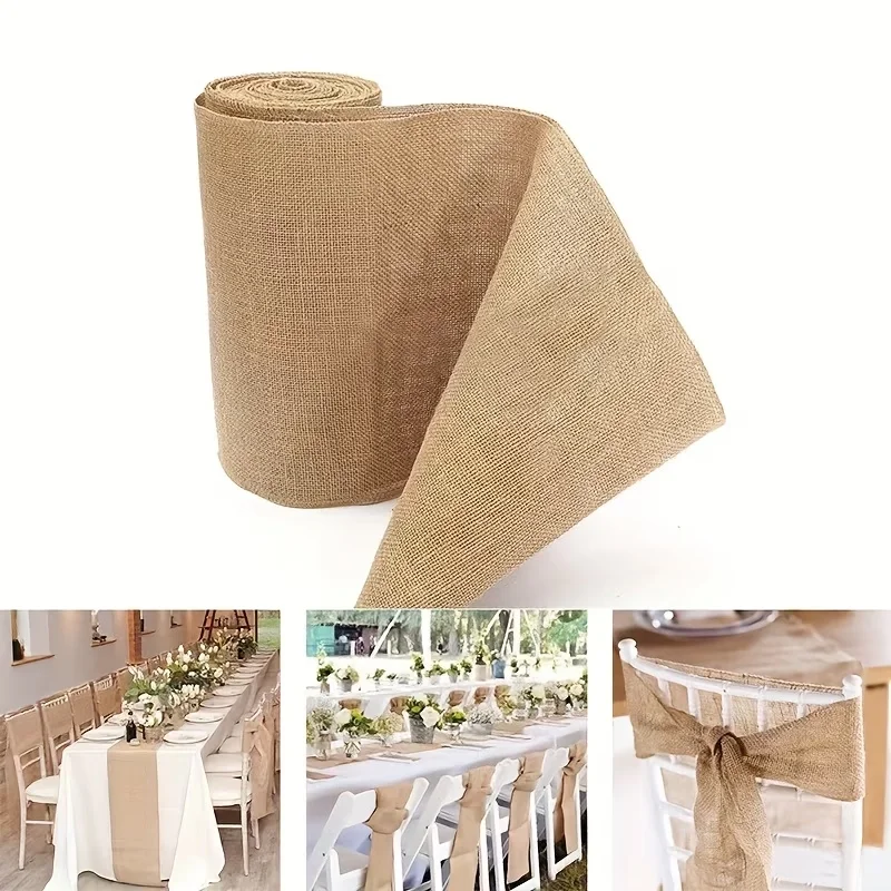 Natural Beige Burlap Roll 30cm - Christmas Table Runner review and price
