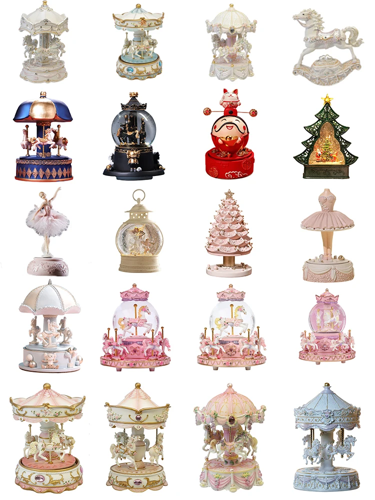 Carousel Music Box Snow Ball M - Snow Globe Musical review and price