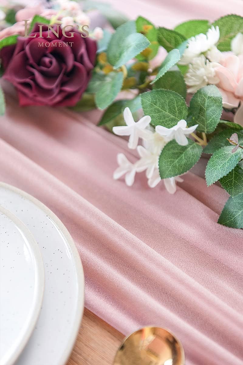 Beige Table Runner Chiffon Tab - Christmas Table Runner review and price