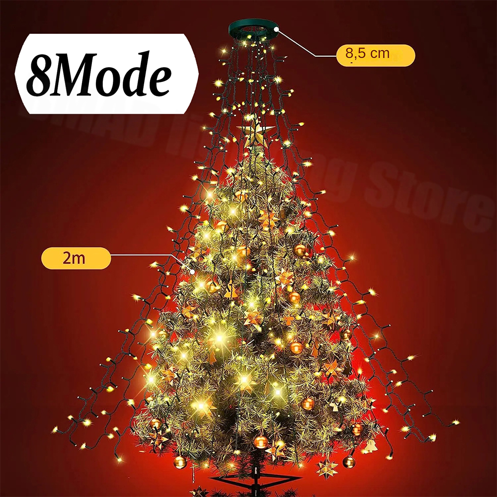 Christmas Tree Waterfall Light - Led Fairy String Lights review and price
