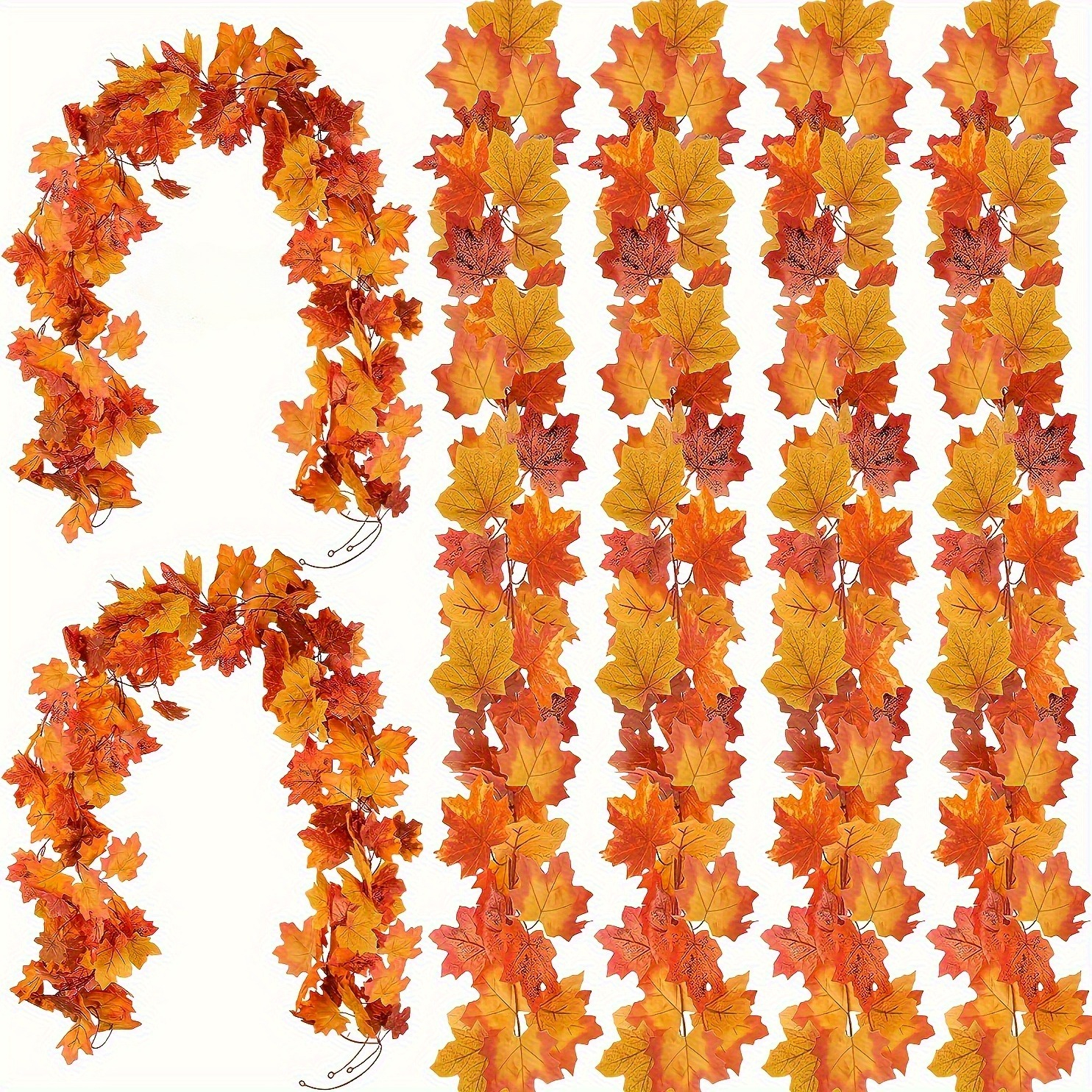 100CM Autumn Artificial Maple  - Christmas Wreath Fake review and price