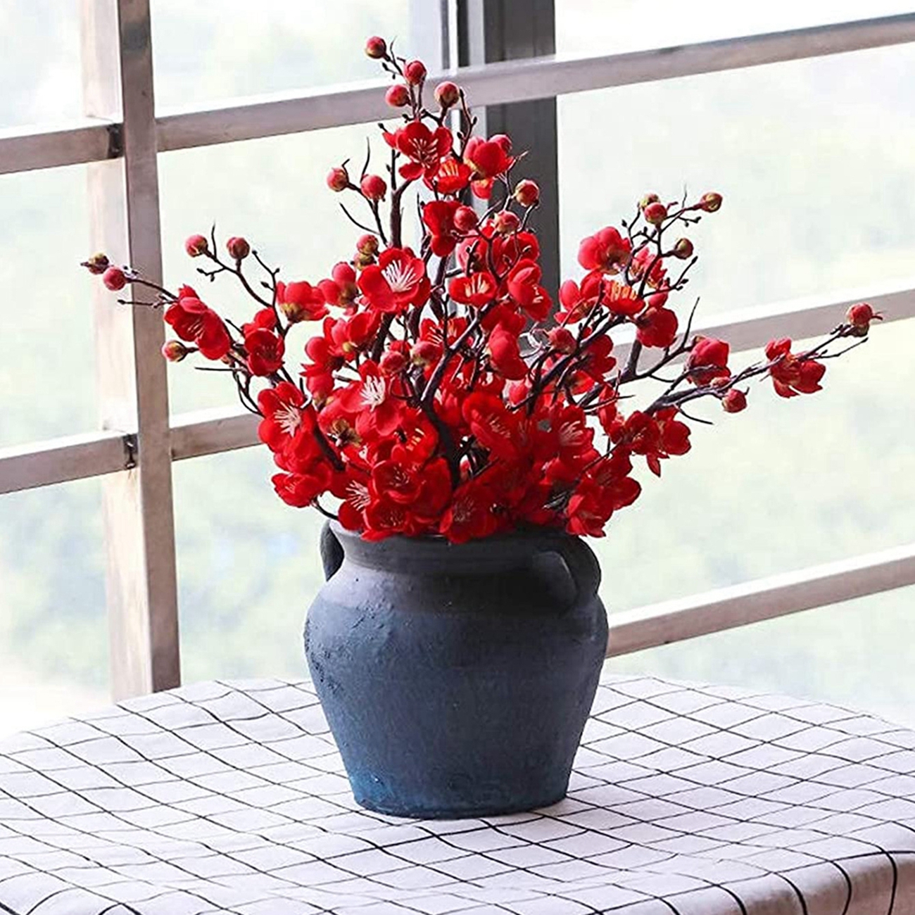 Artificial Flower Spring Plum  - Christmas Wreath Fake review and price