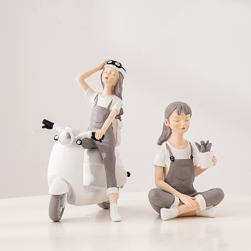Creative Nordic Cute Girl Resi - Nutcracker Figurine review and price