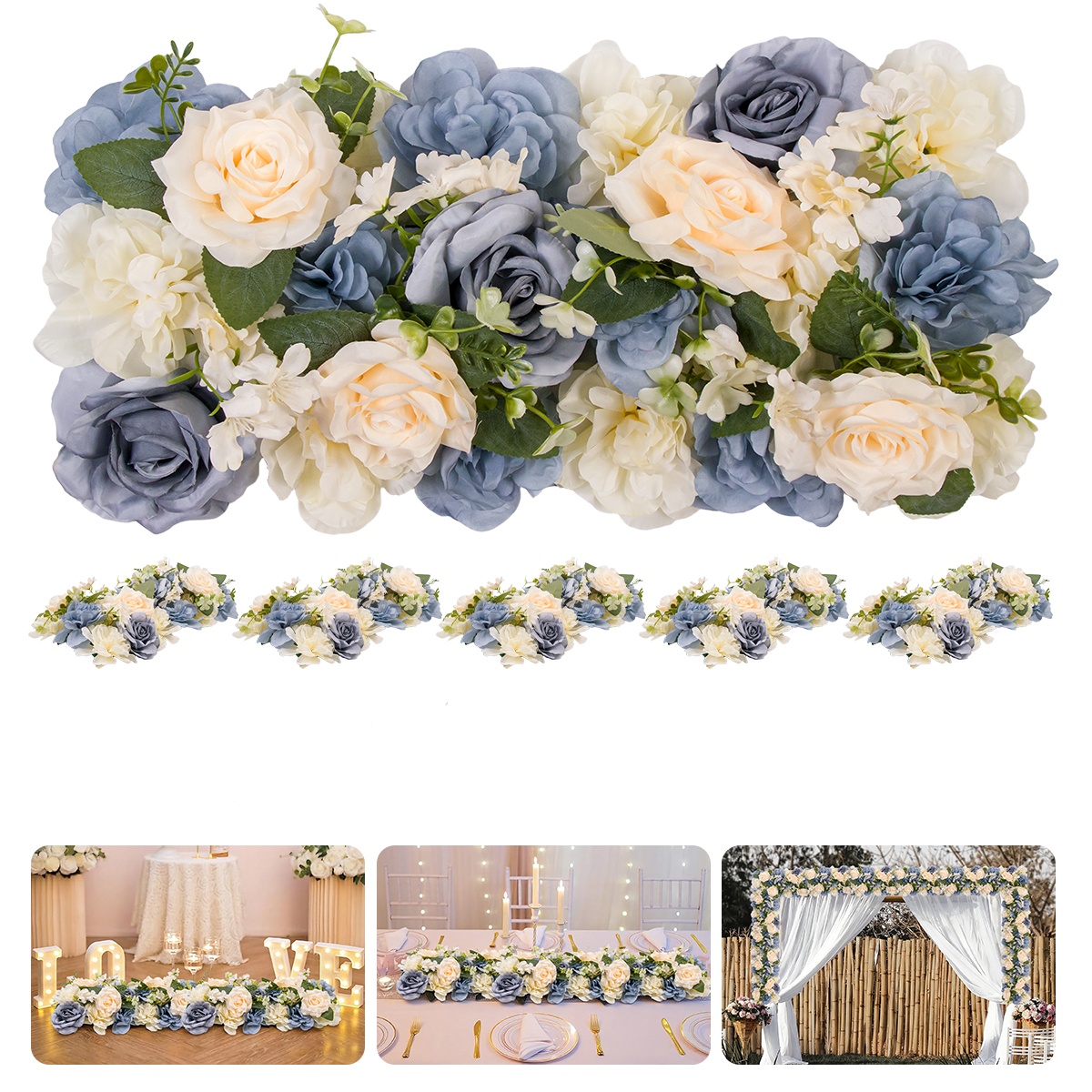 6 Pcs Artificial Flower Garlan - Christmas Table Runner review and price