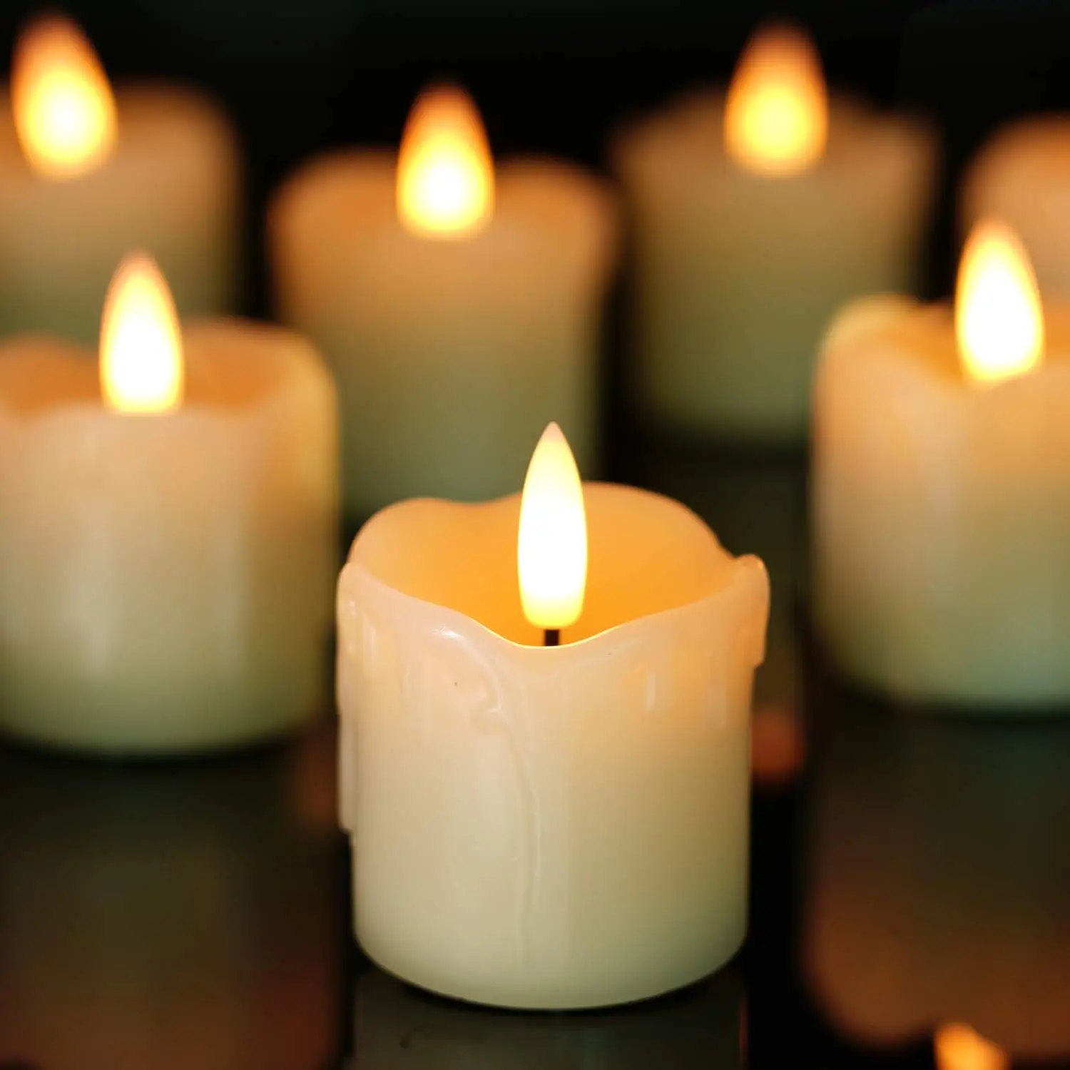 Flameless Votive Candles with  - Holiday Candle Set review and price