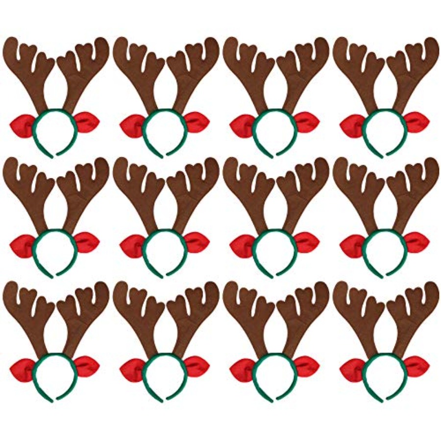 Max Fun 12Pcs Christmas Reinde - Reindeer Antlers Headband review and price